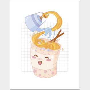 Cute Instant Ramen Posters and Art